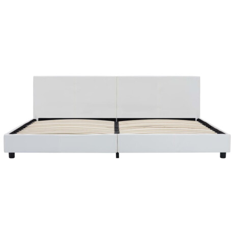 vidaXL Bedframe kunstleer wit 180x200 cm afbeelding3 - 1