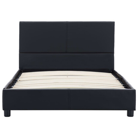 vidaXL Bedframe kunstleer zwart 90x200 cm afbeelding3 - 1