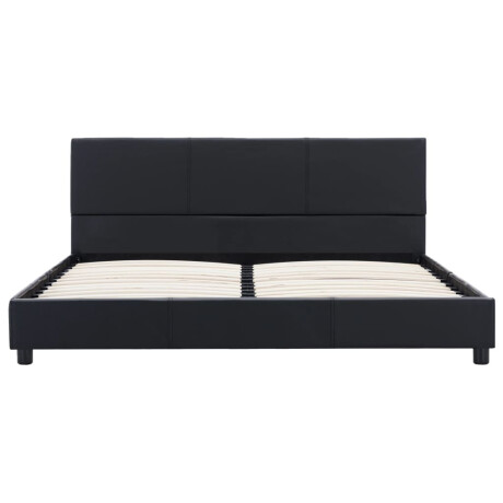 vidaXL Bedframe kunstleer zwart 120x200 cm afbeelding3 - 1