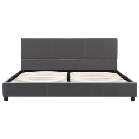 vidaXL Bedframe kunstleer grijs 120x200 cm afbeelding3 - 1