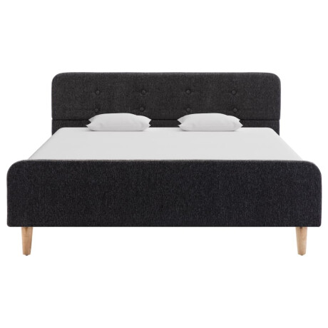 vidaXL Bedframe jute donkergrijs 120x200 cm afbeelding3 - 1
