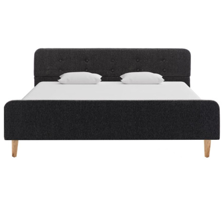 vidaXL Bedframe jute donkergrijs 140x200 cm afbeelding3 - 1
