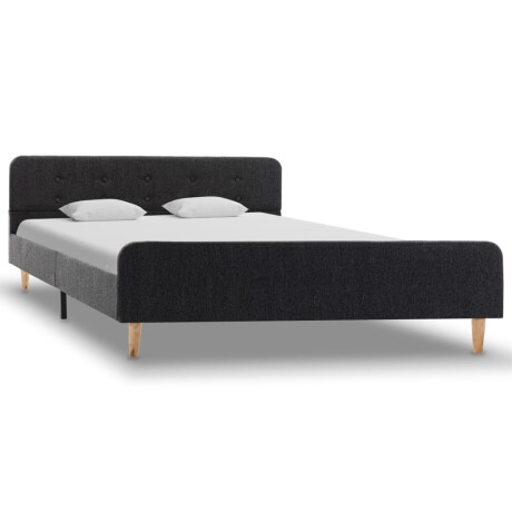 vidaXL Bedframe jute donkergrijs 160x200 cm afbeelding3 - 1