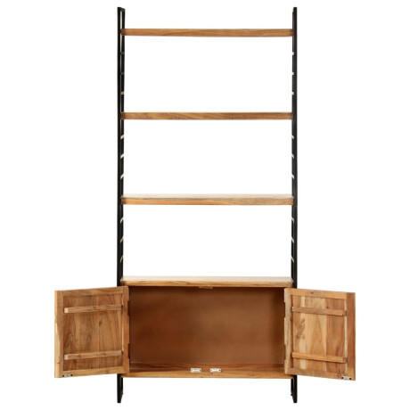 vidaXL Boekenkast met 4 schappen 80x30x180 cm massief acaciahout afbeelding3 - 1