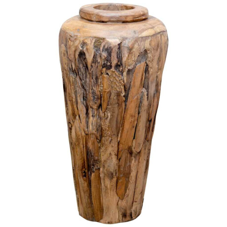 vidaXL Decoratievaas 40x80 cm massief teakhout afbeelding3 - 1