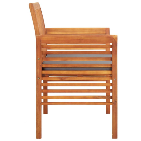 vidaXL Tuinbank 2-zits met kussen 120 cm massief acaciahout afbeelding3 - 1