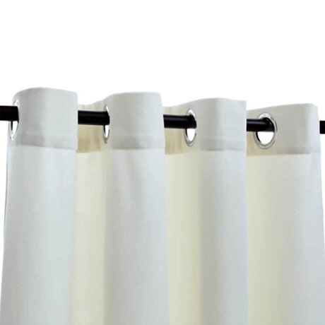 vidaXL Gordijn verduisterend met ringen 2 st 140x175 cm fluweel crème afbeelding3 - 1