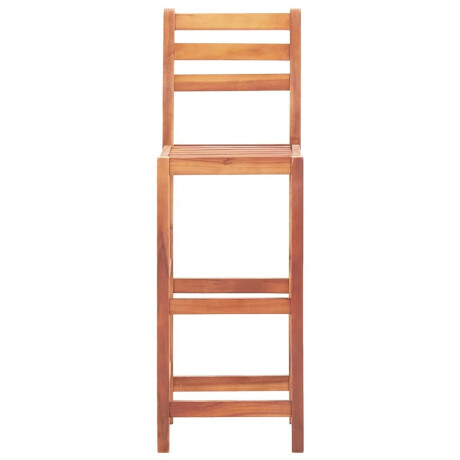 vidaXL Barkrukken 2 st massief acaciahout afbeelding3 - 1