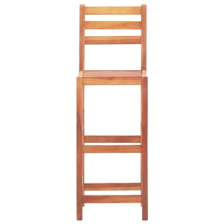vidaXL Barstoelen 4 st massief acaciahout afbeelding3 - 1