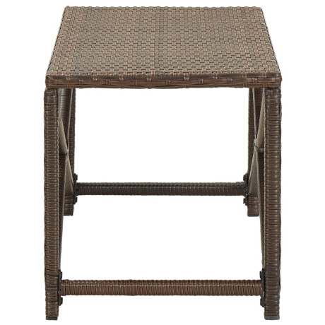 vidaXL Tuinbank 80 cm poly rattan bruin afbeelding3 - 1