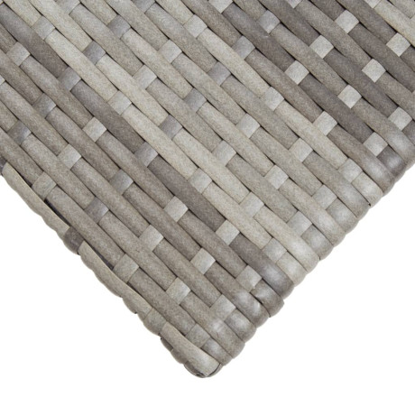 vidaXL Theetafel 50x50x47 cm poly rattan grijs afbeelding3 - 1