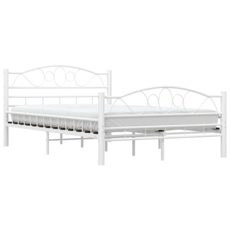 vidaXL Bedframe metaal wit 120x200 cm afbeelding3 - 1