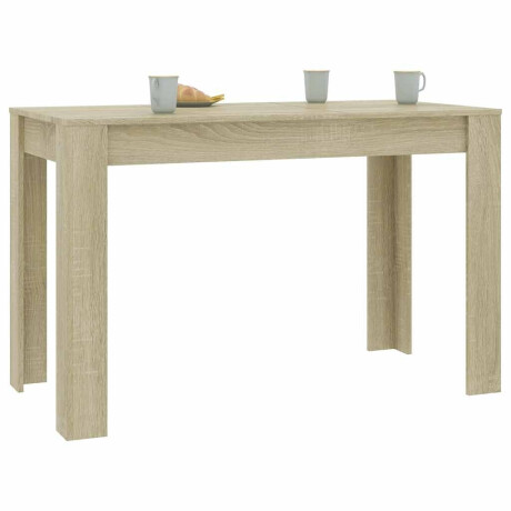 vidaXL Eettafel 120x60x76 cm bewerkt hout sonoma eikenkleurig afbeelding3 - 1