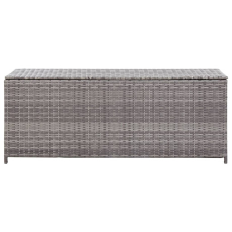 vidaXL Tuinbox 150x50x60 cm poly rattan grijs afbeelding3 - 1