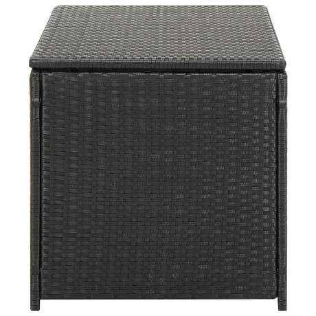 vidaXL Tuinbox 100x50x50 cm poly rattan zwart afbeelding3 - 1