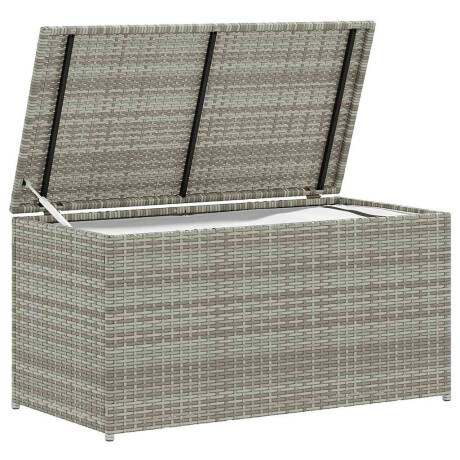vidaXL Tuinbox 100x50x50 cm poly rattan grijs afbeelding3 - 1