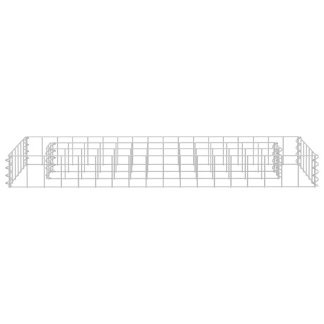 vidaXL Gabion plantenbak verhoogd 90x30x10 cm gegalvaniseerd staal afbeelding3 - 1