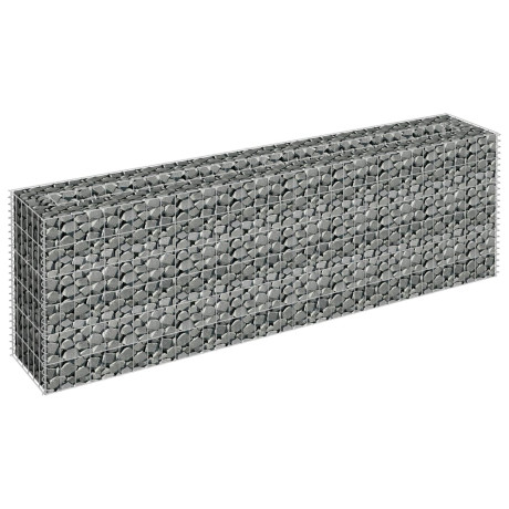 vidaXL Gabion plantenbak verhoogd 180x30x60 cm gegalvaniseerd staal afbeelding3 - 1