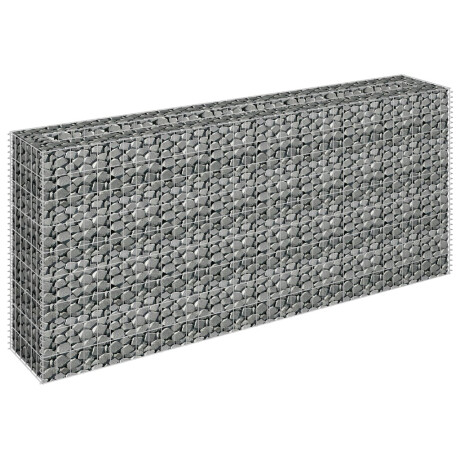 vidaXL Gabion plantenbak verhoogd 180x30x90 cm gegalvaniseerd staal afbeelding3 - 1