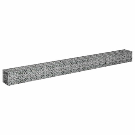 vidaXL Gabion plantenbak verhoogd 360x30x30 cm gegalvaniseerd staal afbeelding3 - 1