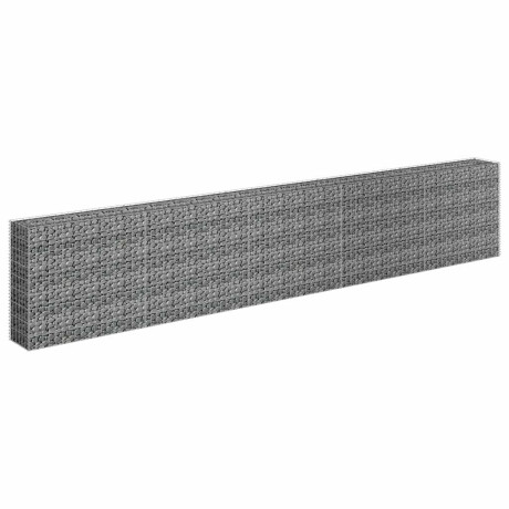 vidaXL Gabion plantenbak verhoogd 450x30x90 cm gegalvaniseerd staal afbeelding3 - 1