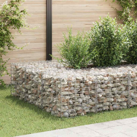 vidaXL Gabion plantenbak verhoogd kubus 50x50x50 cm staaldraad afbeelding3 - 1