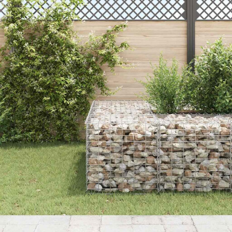 vidaXL Gabion plantenbak verhoogd kubus 60x60x60 cm staaldraad afbeelding3 - 1