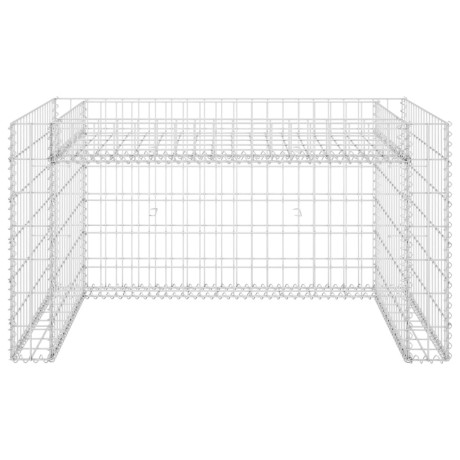 vidaXL Grasmaaieroverkapping met plantenbak 110x80x60cm staaldraad afbeelding3 - 1