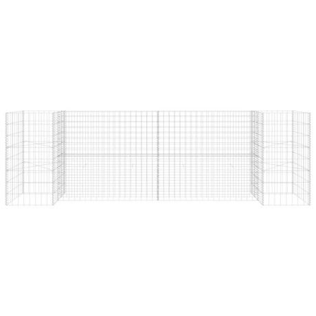 vidaXL Gabion plantenbak H-vormig 260x40x80 cm staaldraad afbeelding3 - 1