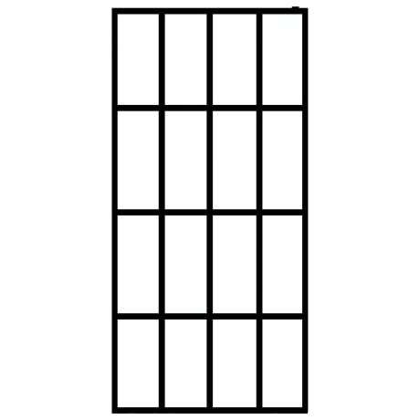 vidaXL Inloopdouchewand 100x195 cm transparant gehard glas afbeelding3 - 1