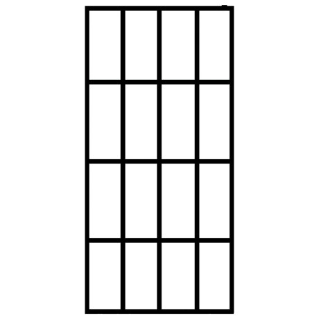 vidaXL Inloopdouchewand 118x190 cm transparant gehard glas afbeelding3 - 1