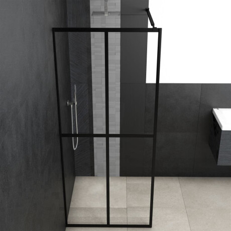 vidaXL Inloopdouchewand 80x195 cm transparant gehard glas afbeelding3 - 1