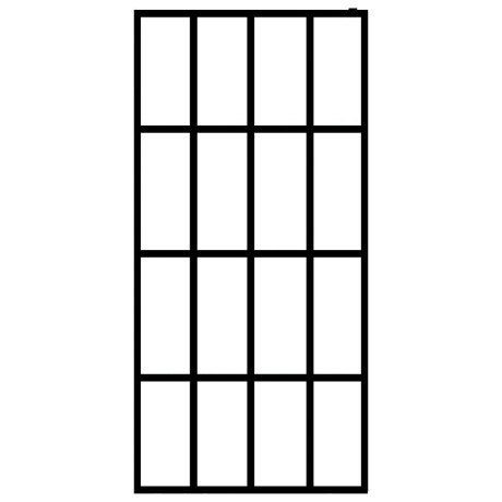 vidaXL Inloopdouchewand 80x195 cm mat gehard glas afbeelding3 - 1