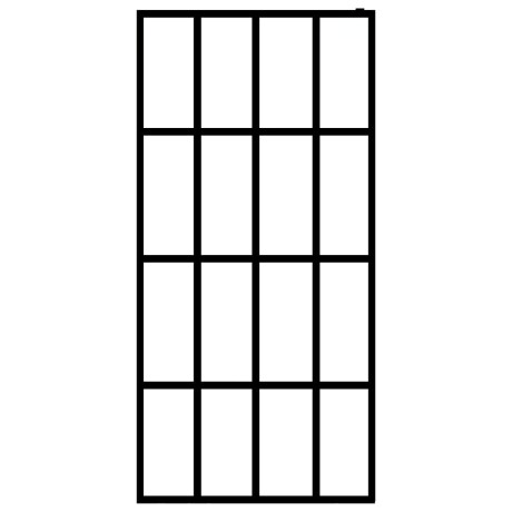 vidaXL Inloopdouchewand 118x190 cm mat gehard glas afbeelding3 - 1