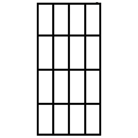 vidaXL Inloopdouchewand 140x195 cm mat gehard glas afbeelding3 - 1