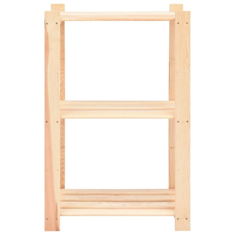 vidaXL Opbergrek 3-laags 60x38x90 cm massief grenenhout 150 kg afbeelding3 - 1