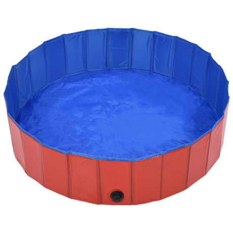 vidaXL Hondenzwembad inklapbaar 120x30 cm PVC rood afbeelding3 - 1