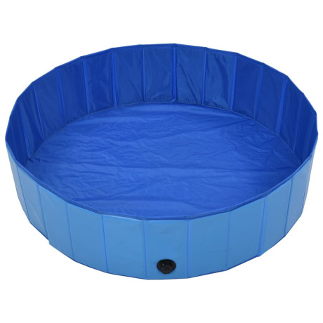 vidaXL Hondenzwembad inklapbaar 120x30 cm PVC blauw afbeelding3 - 1