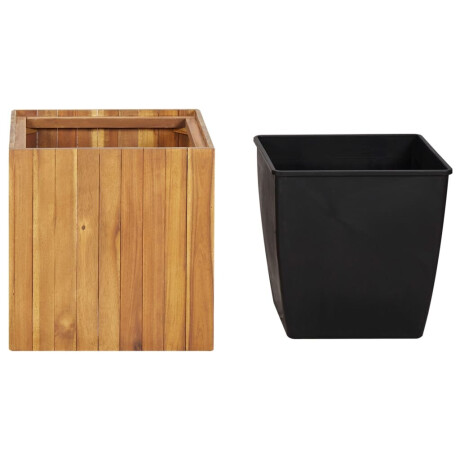 vidaXL Plantenbak verhoogd 43,5x43,5x44 cm massief acaciahout afbeelding3 - 1