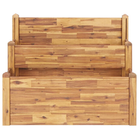 vidaXL Plantenbak 2-laags 110x75x84 cm massief acaciahout afbeelding3 - 1