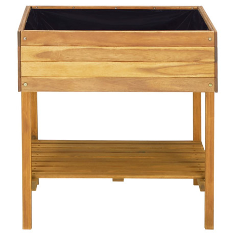vidaXL Plantenbak verhoogd 78,5x58,5x78,5 cm massief acaciahout afbeelding3 - 1