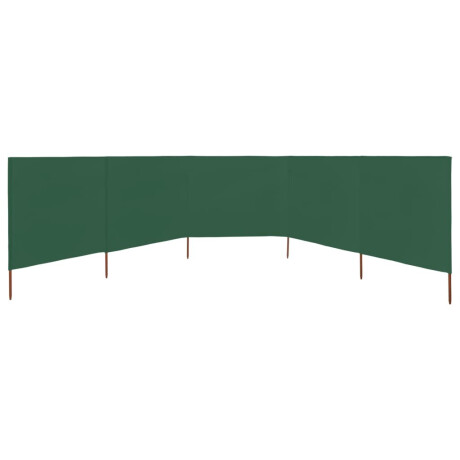 vidaXL Windscherm 5-panelen 600x160 cm stof groen afbeelding3 - 1