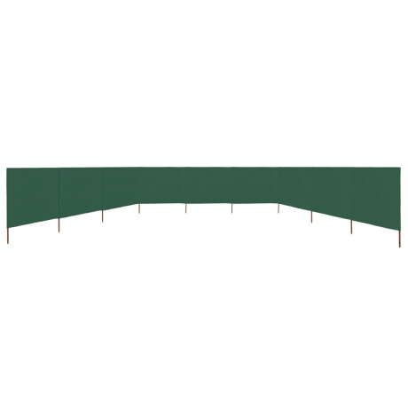 vidaXL Windscherm 9-panelen 1200x80 cm stof groen afbeelding3 - 1