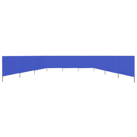 vidaXL Windscherm 9-panelen 1200x80 cm stof azuurblauw afbeelding3 - 1