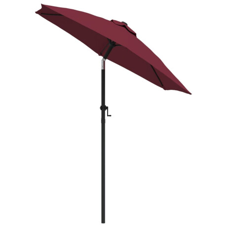 vidaXL Parasol 200x224 cm aluminium bordeauxrood afbeelding3 - 1