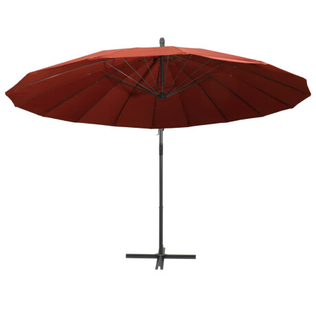 vidaXL Zweefparasol met aluminium paal 3 m terracotta afbeelding3 - 1