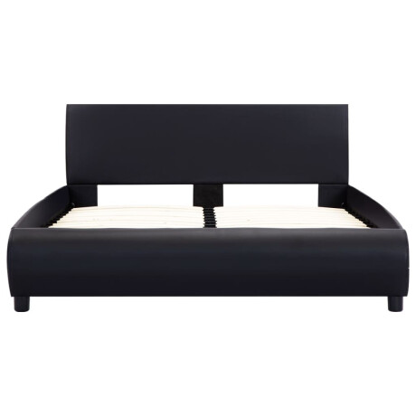 vidaXL Bedframe kunstleer zwart 140x200 cm afbeelding3 - 1