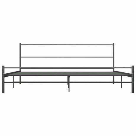 vidaXL Bedframe metaal grijs 180x200 cm afbeelding3 - 1