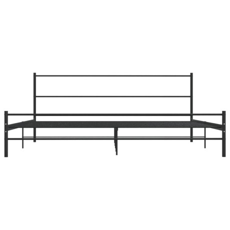 vidaXL Bedframe metaal zwart 180x200 cm afbeelding3 - 1