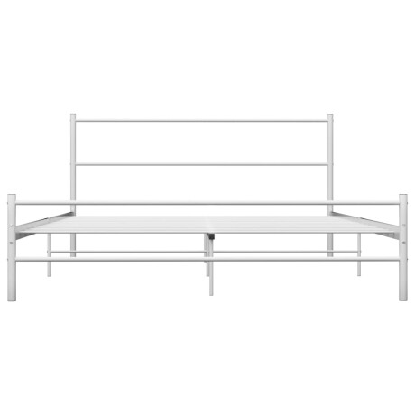 vidaXL Bedframe metaal wit 120x200 cm afbeelding3 - 1